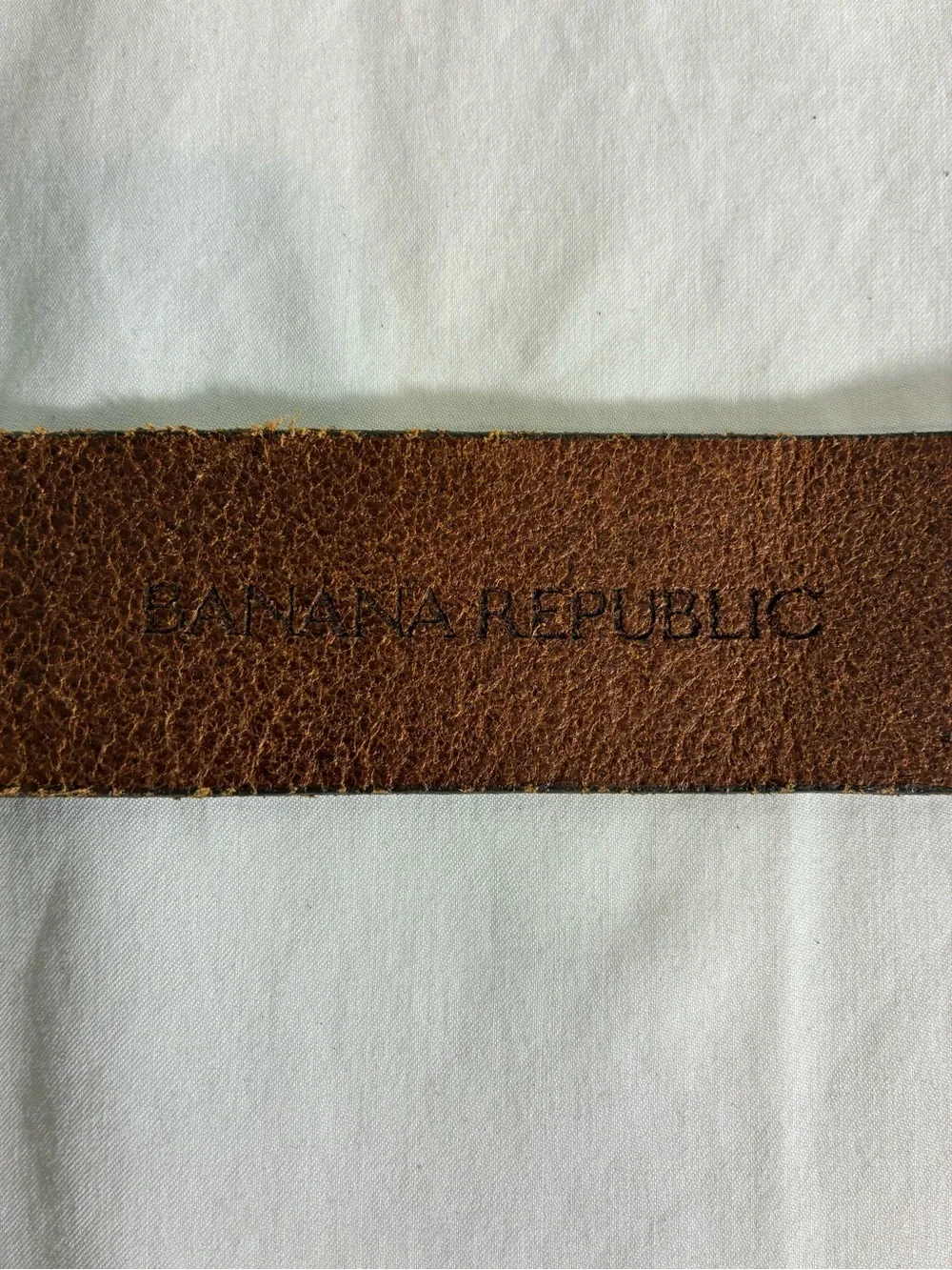 Banana Republic Men's belt Sz 38 Brown Genuine Italian Leather Brass Buckle
